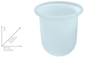 Szklany pojemnik na szczotkę toaletową – Wenko