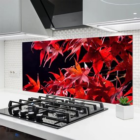 Panel Szklany Organiczna Tekstura Liści