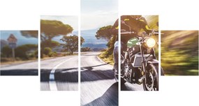 Obraz - Motocyklista (125x70 cm)