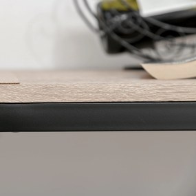 HOMCOM Stół barowy z 2 krzesłami 3-częściowy zestaw krzesło barowe stołek barowy MDF kolor naturalny czarny