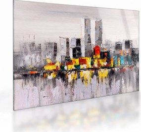 Obraz na szkle - Obraz na szkle przedstawiający duże miasto (70x50 cm)