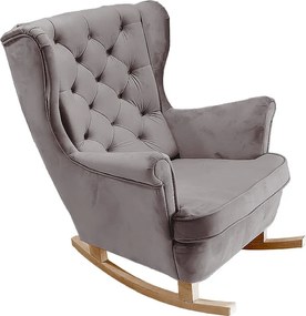 Fotel Relax z Tapicerowanym Siedzeniem i Podłokietnikami, Fotel TV 102x81x95cm Szary_29841