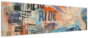 Obraz - Urodzony by jeździć (170x50 cm)