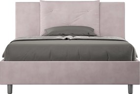 Łóżko bez stelaża tapicerowane 140x210 microfibra kolor lawendy Appia