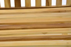 Ławka ogrodowa DIVERO 3-osobowa drewniana 150 cm