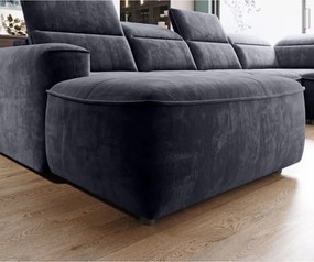 Narożnik COLOMBO XL Lewostronny z elektryczną regulacją siedziska w tkaninie PALLADIUM 19 WERSAL