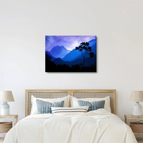 Obraz - Nocne niebo w Nepalu (70x50 cm)