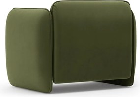 Zielony aksamitny fotel Georgia – Micadoni