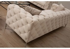 Beżowa aksamitna sofa 237 cm Como – Artie