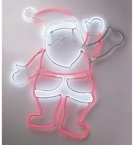 Dekoracja świąteczna LED, Mikołaj, 55 x 61 cm