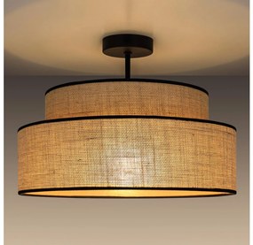 Żyrandol natynkowy BOHO 1xE27/60W/230V śr. 40 cm beżowy