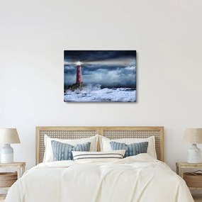Obraz - Latarnia morska na klifie (70x50 cm)