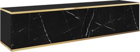 Wisząca szafka pod telewizor RTV135 Marmur Black Royal