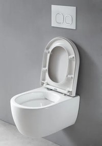 Kompletny zestaw WC 3: Miska WC wisząca bezkołnierzowa NT2039