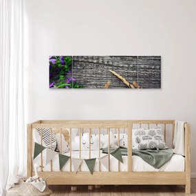 Obraz - kwiaty polne (170x50 cm)