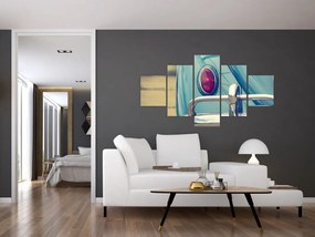 Obraz turkusowego weterana (125x70 cm)