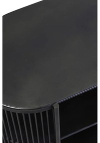 Czarna metalowa niska komoda 149x80 cm Yinthe – Light &amp; Living