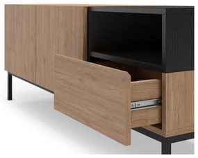 Szafka pod TV w naturalnym kolorze 140x55 cm Cailin – Marckeric