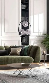 Okrągła lampa wisząca z grafitowymi kloszami - 5X A201 M0-G89