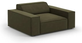 Zielony aksamitny fotel Jodie – Micadoni Home
