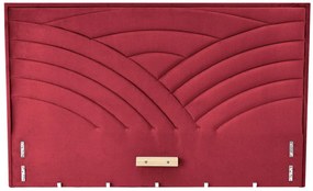 Bordowe pikowane wezgłowie do łóżka T2-D38
