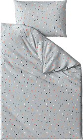 PrzytulneMieszkanie.pl PrzytulneMieszkanie.pl Pościel z kory do łóżeczka Renforcé PINTURA szara Rozmiar pościeli: 45 x 65 cm | 90 x 140 cm