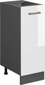 Szafka apteczna biały wysoki połysk 30x46x81.6 r-line