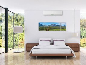 Obraz - Jeleń na łące (170x50 cm)