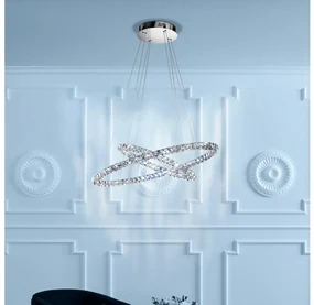 Eglo 93946 - LED Lampa wisząca kryształowa TONERIA LED/56,1W/230V