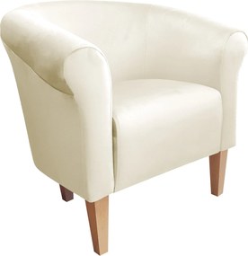 Fotel Milo tkanina Welur wygodny fotel tapicerowany do salonu i sypialni : Kolor nogi - Drewno, Kolor tkaniny - VELVET - MG50, Wysokość nogi - 20 cm