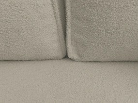 Rozkładana narożna sofa SMART BOUCLE 232x143 cm, szarobeżowa, uniwersalna