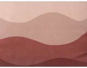 Różowo-czerwona bawełniana poduszka PT LIVING Pink Sunset, 45x45 cm