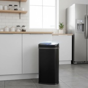Jurhan Sensorowy kosz na śmieci DEUS, 58 litrów, czarny