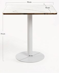 Stó Firro Kwadratowy 70cm Biay