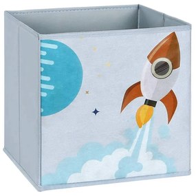 SongmicsHome Regał na zabawki i książki WSZECHŚWIAT, 2 pudełka, 93x30x100cm, biała z naklejkami