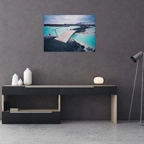 Obraz drewnianego mostu (70x50 cm)