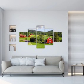Obraz wsi (125x70 cm)