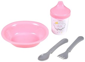 Plastikowy zestaw naczyń dla dzieci 4 szt. Cloud – Bébé Douceur