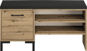 Szafka na buty z siedziskiem Nevio 05, dąb artisan