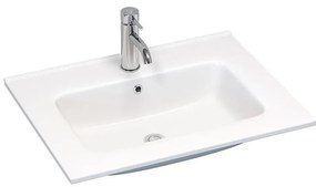 BATH DELUXE 06-060-27-11-00 - Umywalka wpuszczana LILLESNAD 61x46 cm ceramika/biała