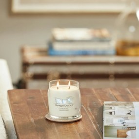 Yankee Candle świeczka zapachowa Signature w szkle średnia Clean Cotton, 368 g, M