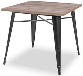 Industrialny stół kawiarniany dąb canyon W4-F68