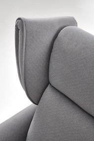 Fotel wypoczynkowy elektrycznie rozkładany popiel GELATO