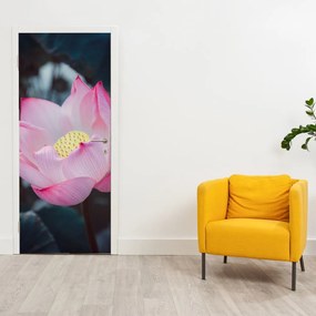 Fototapeta na drzwi - Różowe kwiaty (95x205cm)