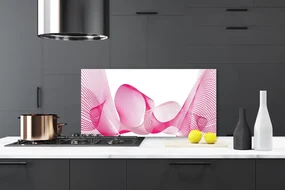 Panel Szklany Abstrakcja Linie Fale Sztuka