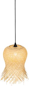 Orientalna lampa wisząca zewnętrzna bambusowa IP44 - Carlos