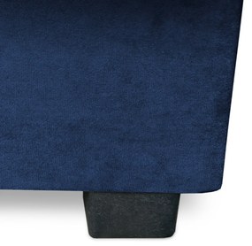 Sofa z Funkcją Spania SIGMA Rozkładana Wersalka Dwuosobowa Granatowa Nowoczesna do Salonu