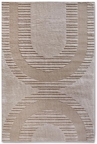 Dywan nowoczesny 3D Elle Collection Gallery Geometryczny beżowy 200 cm x 280 cm