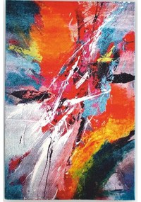 Dywan nowoczesny Folk ekspresja wielokolorowy 200 cm x 290 cm