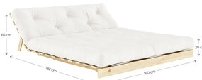 Turkusowa rozkładana sofa 160 cm Roots – Karup Design